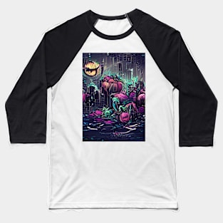 CARTOON HALLOWEEN IN HARLAM Baseball T-Shirt